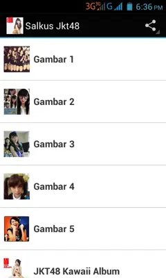 Salkus Jkt48 android App screenshot 4